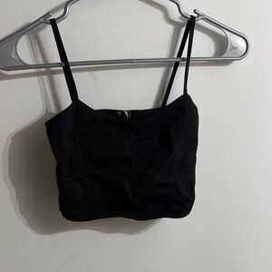 Black Women's Crop Top